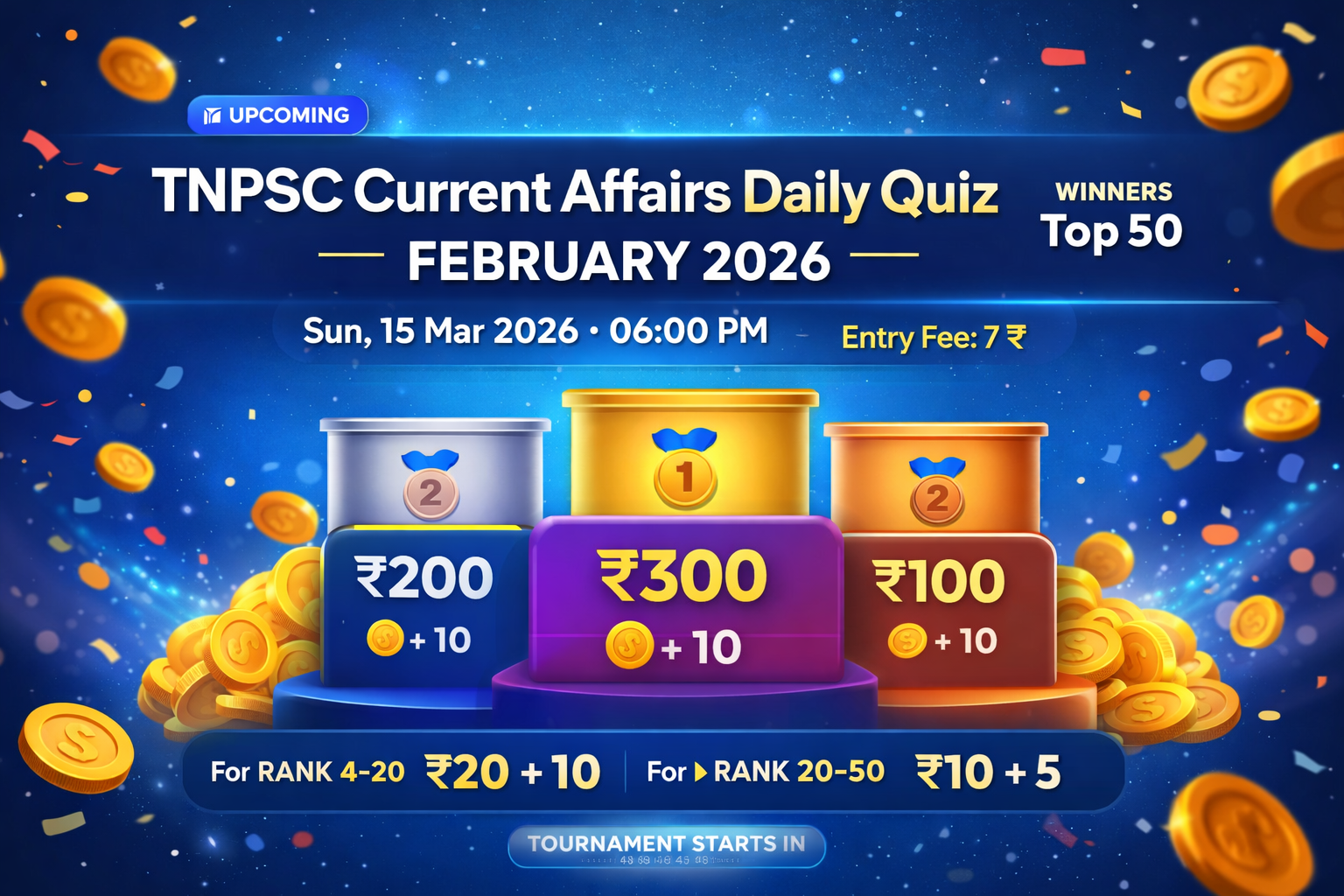 TNPSC Current Affairs Mega Quiz Tournament – February 2026